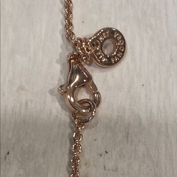 Pandora Logo Pave Necklace 14k rose plated - Picture 5 of 6